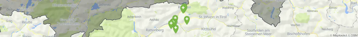 Kartenansicht für Apotheken-Notdienste in der Nähe von Langkampfen (Kufstein, Tirol)